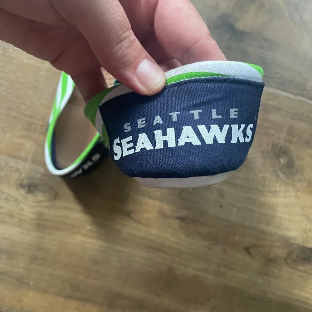 Seattle Seahawks Women's Canvas Flats — Size Medium — New Condition‎